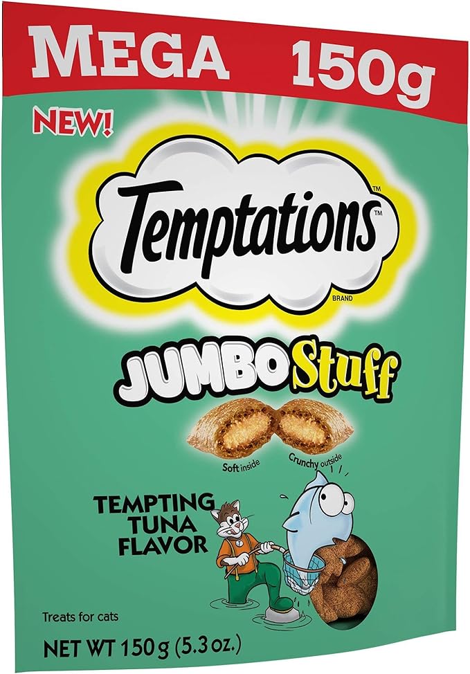 Temptations MEGA Jumbo Stuff Tempting Tuna Flavor (1-Bag) (NET WT 5.3 OZ)