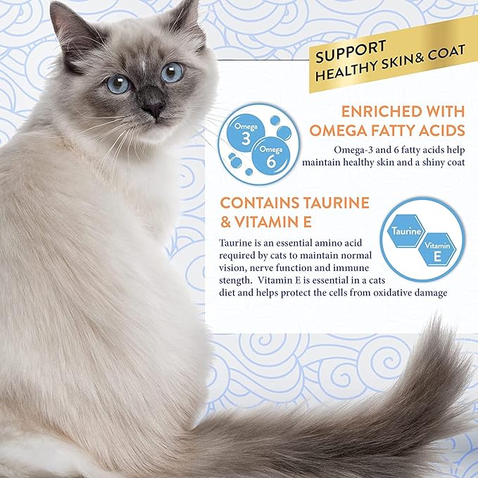 INABA Churu for Skin and Coat Lickable Purée Natural Cat Treats with Omega Oils, Taurine and Green Tea, 0.5 Ounces Each - 2 Flavor Variety Pack (24 Tubes)