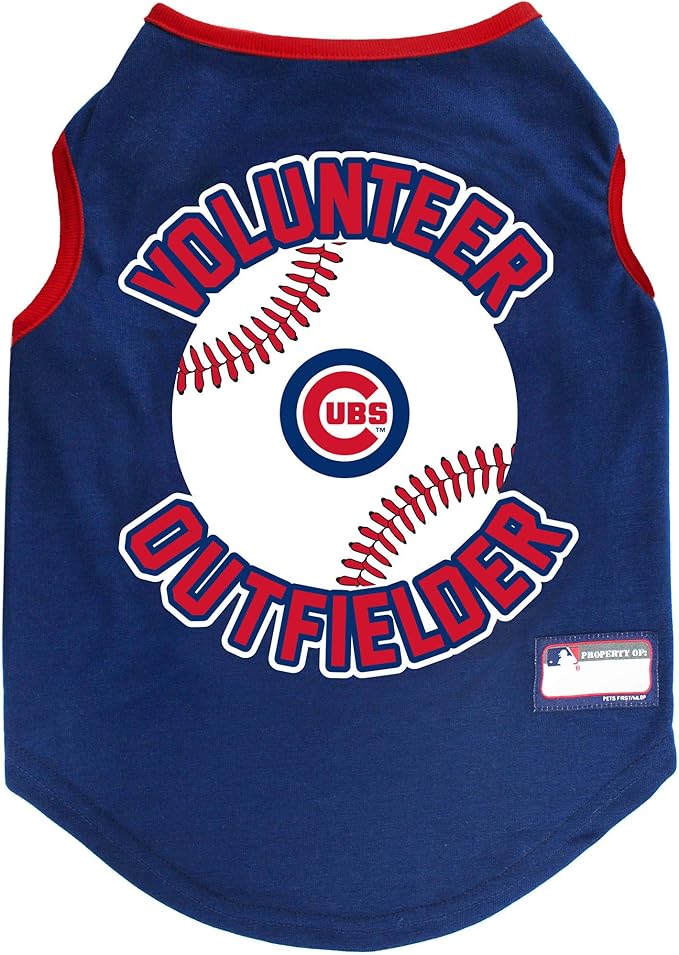 Pets First CUB-4104-XS Chicago Cubs Tank Top with Bandana