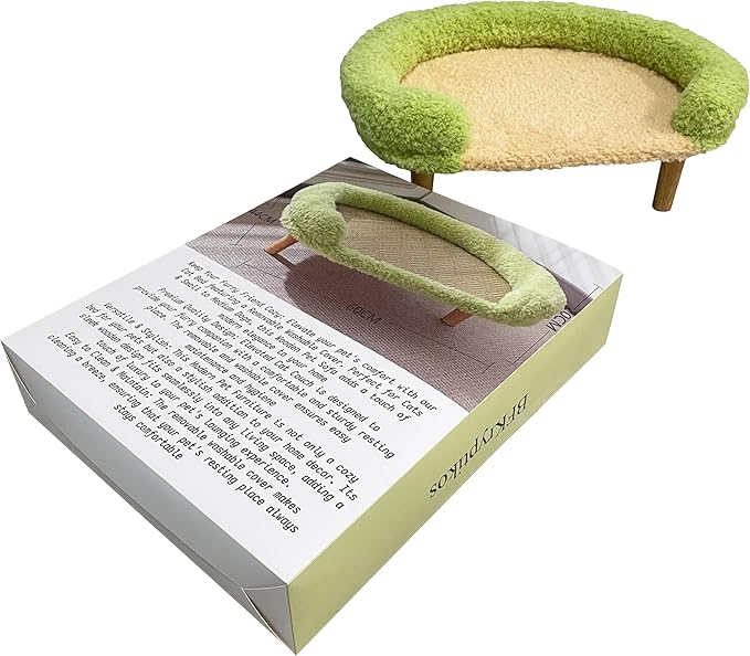 BFKtyptikos Cat Scratching Couch - Premium Pet Furniture for Indoor Cats, Durable Cat Lounge Bed for Play and Rest, Large Cat Scratcher Pad Perfect for Scratching, Lounging and Playing