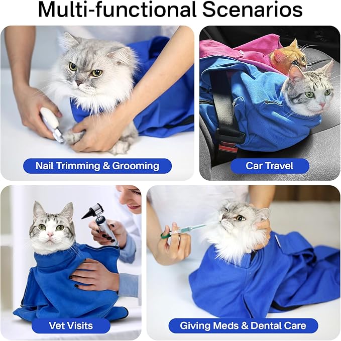 Cat Carrier Pouch for Medium Cats 10–20 lbs, Soft Cat Carrier with Upgraded Adjustable Strap, Durable Cotton Cat Bag for Nail Trimming, Medication & Vet Visits – Caramel
