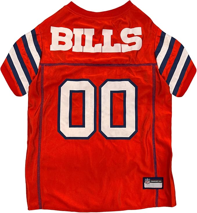 Pets First NFL Buffalo Bills Color Rush Dog Jersey, Size: Large, Color: Red