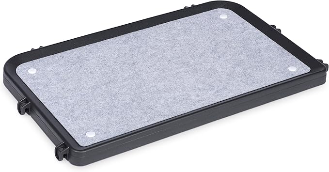 Prevue Pet Products Replacement Platform Shelf - Mounted Replacement Perch for Indoor Cat Cages, Machine Washable Felt Pad, Floating Cat Shelves for Climbing, Compatible with Prevue Cages - Black