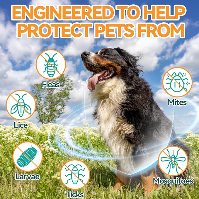 Cat Flea Chews + Dog Flea Drops Bundle – 200 Chicken-Flavored Chews for Cats + Topical Herbal Drops for Dogs – Natural Flea & Tick Prevention for Multi-Pet Homes