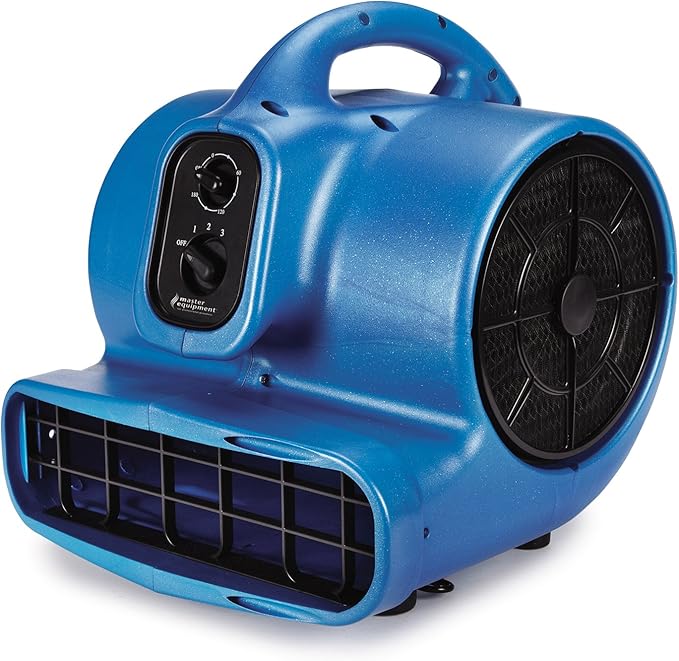 PetEdge Master Equipment Blue Force Air Dryer with Cage – Quiet Pet Fur Dryer Offers 3 Speeds Up to 2,000 CFM, 0.33 HP