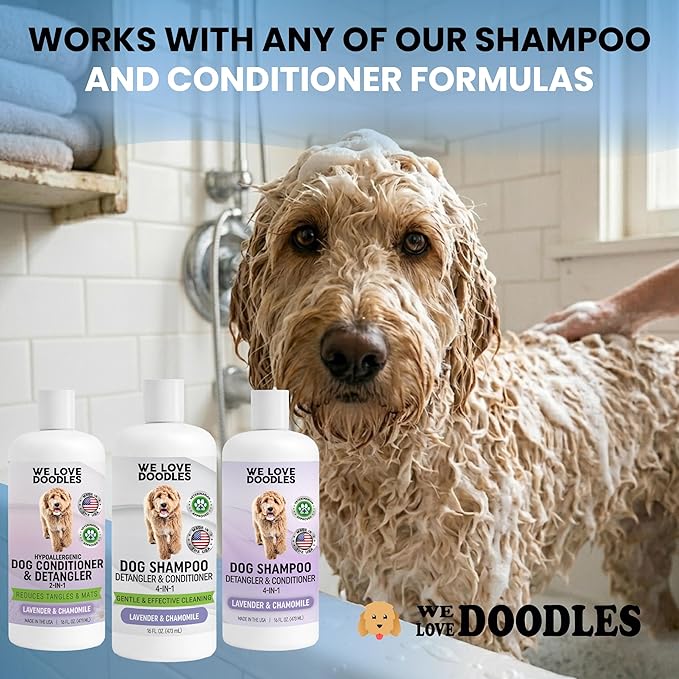 Dilution Bottle for Dog Shampoo, Mixing Bottle for Professional and Home Grooming, for Shampoo, Conditioner, and Solutions, Unscented, 35 oz (1 Pack) [We Love Doodles]