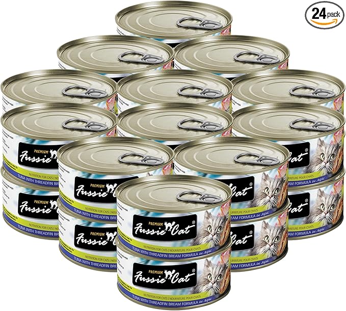 Fussie Cat Premium Tuna & Threadfin Bream in Aspic Grain-Free Wet Cat Food 2.82oz, case of 24