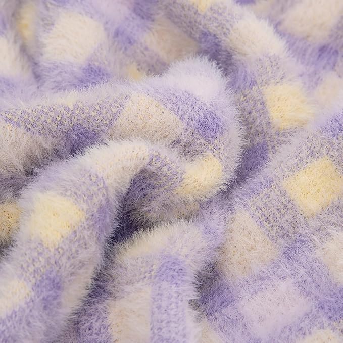Dog Sweater, Sweaters for Small Dogs, Warm Soft Pet Clothes for Puppy, Medium Large Cat, Dogs Girl or Boy, Dog Shirt for Winter Christmas (Purple, Large)