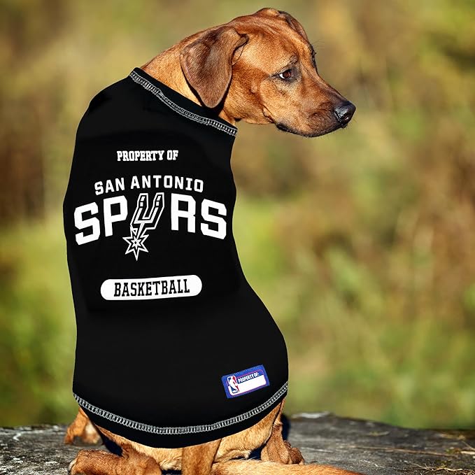 Pets First NBA Licensed Hoodies & T-shirt for Dogs & Cats, SAN Antonio Spurs, Large