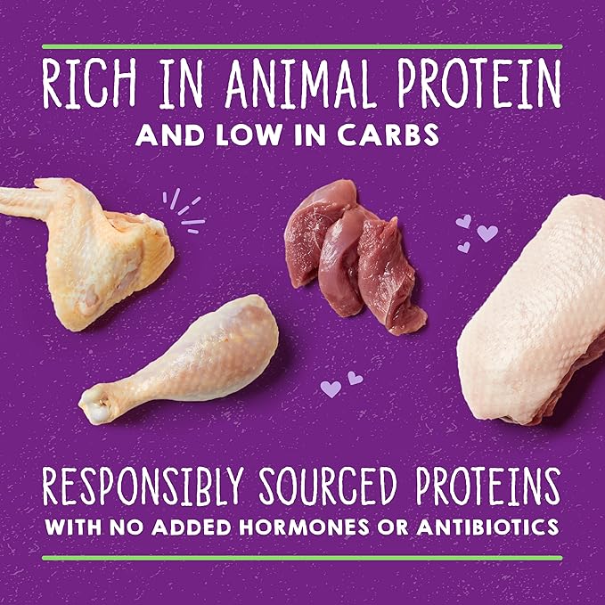 Stella & Chewy's Carnivore Cravings Purrfect Paté - Premium Grain-Free Wet Cat Food - Duck & Chicken Recipe - High Protein with Bone Broth - Perfect for Picky Eaters - 2.8oz Cans (24 Pack)