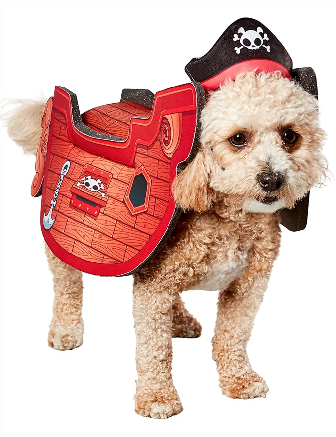 Rubies Pirate Ship Pet Costume for Dogs or Cats, S/M