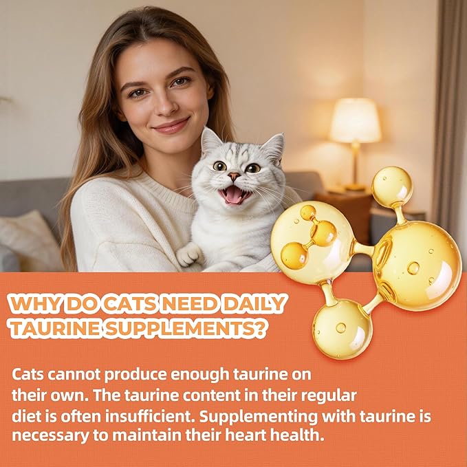 Just Try 2.8 lbs Taurine Treats with Coenzyme Q10 for Cats - Coq10 & Taurine for Cat to Support Feline Heart Health - Chicken Flavored Chews Vitamins Snacks Treats - Large Size