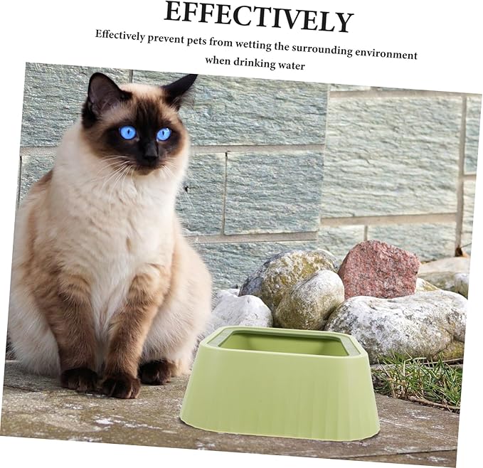 POPETPOP Pet Floating Water Bowl for Dogs Cats Spill Design Plastic Keeps Area Tidy Encourages Hydration for Small Dogs and Cats