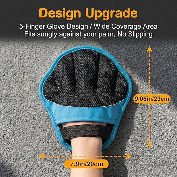 Pet Hair Removal Glove for Dogs & Cats, Reusable Pet Hair Remover Tool, Magic Brush Pet Hair Remover for Furniture, Carpet & Laundry, Non-Slip Five-Finger Pet Hair Glove for Dog Hair & Cat Hair