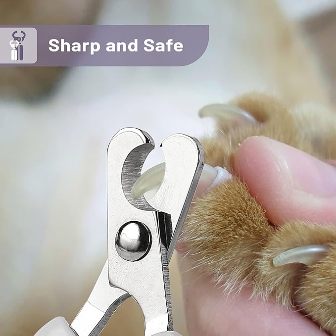 Mr. Pen- Cat Nail Clipper, Stainless Steel, Professional Sharp Cat Claw Trimmer for Small and Medium Cats, Pet Nail Clipper with Sturdy Non Slip Handle