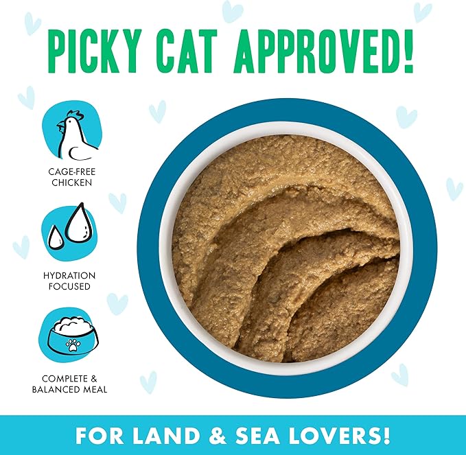 Weruva B.F.F. Play - Best Feline Friend Paté Lovers, Aw Yeah!, Chicken & Tuna Tubular with Chicken & Tuna, 3oz Pouch (Pack of 12)