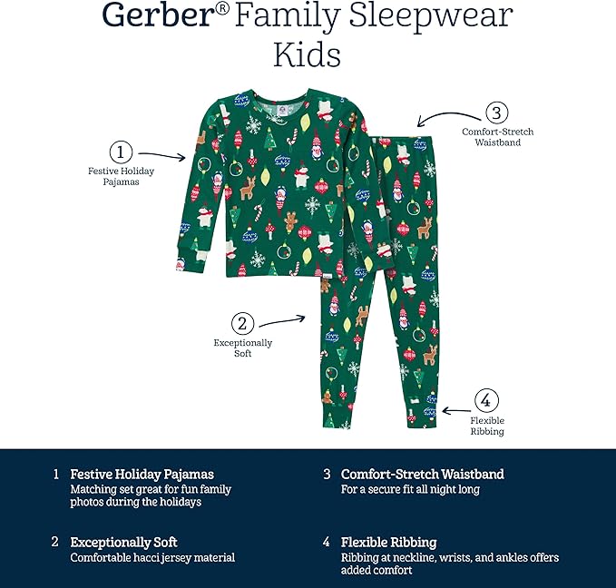 Gerber Baby Holiday Family Matching Pajamas