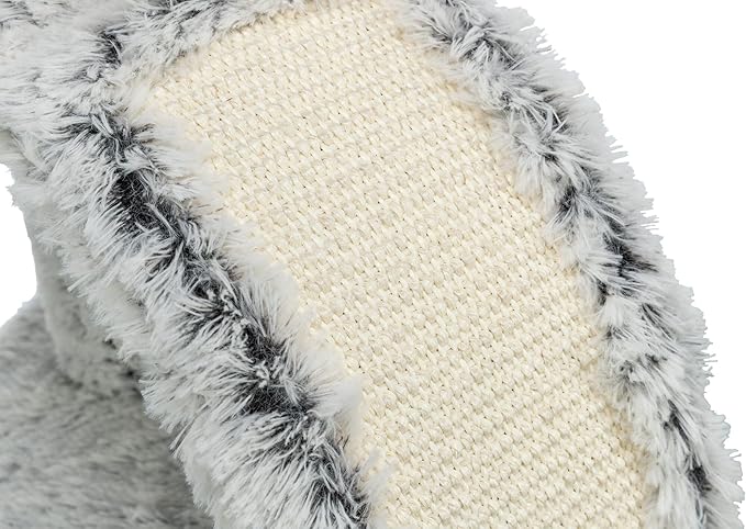 TRIXIE Winnie 17-in Cat Scratching Post, Sisal Scratching Pad & Post, Plush Cover Base, Cat Grooming Brush, Hanging Cat Toy