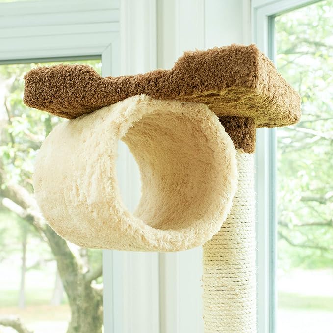 Armarkat 70" Cat tree With Scratch posts, Real Wood Cat House For Cats & Kittens, X7001