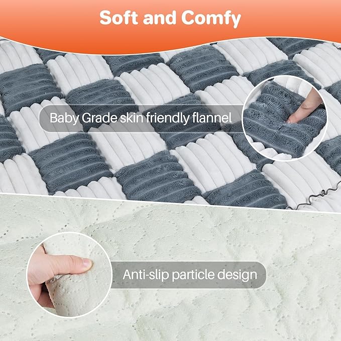 FUNYKICH Dog Couch Cover Protector(27.6 x 70.9 Inch), Soft Couch Cushion for Dogs Washable, Non Slip Pet Couch Covers for Sofa, Blue-Grey