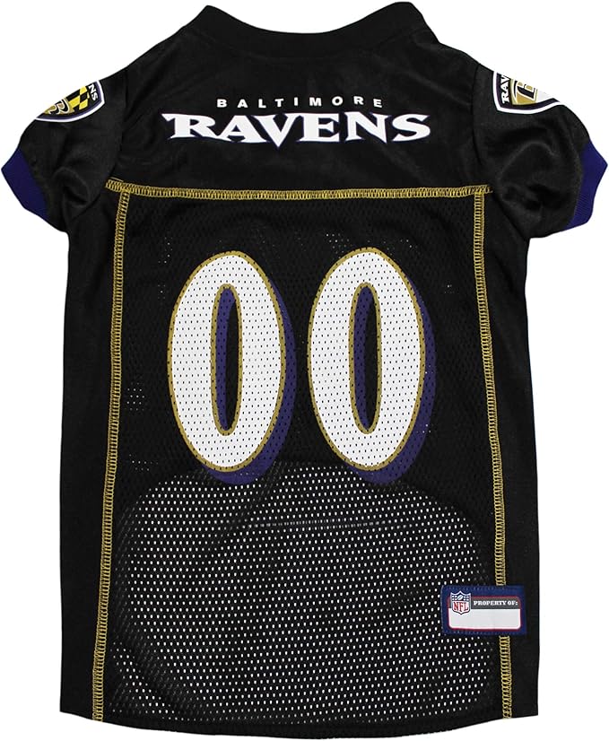 Pets First Baltimore Ravens Dog Jersey, Small, Official NFL Apparel for Dogs