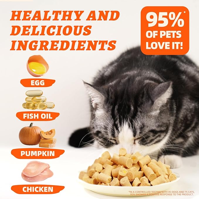 Wellix Cat Treats Pumpkin&Chicken & Pumpkin Raw Treat