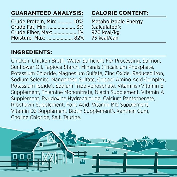 BIXBI Liberty Canned Wet Cat Food - Grain Free, Chicken and Salmon Recipe in Broth, 2.75 Ounce (Pack of 24)