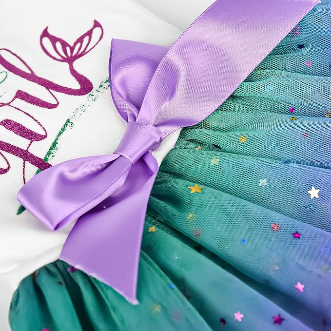 Dog Dresses for Small Dogs Girl - Gradient Sequin Mesh Spring Summer Tutu Dress Dog Clothes - Cat Apparel - Pet Puppy Clothing Doggie Outfits by Kosiyi, XS, Gradient Blue