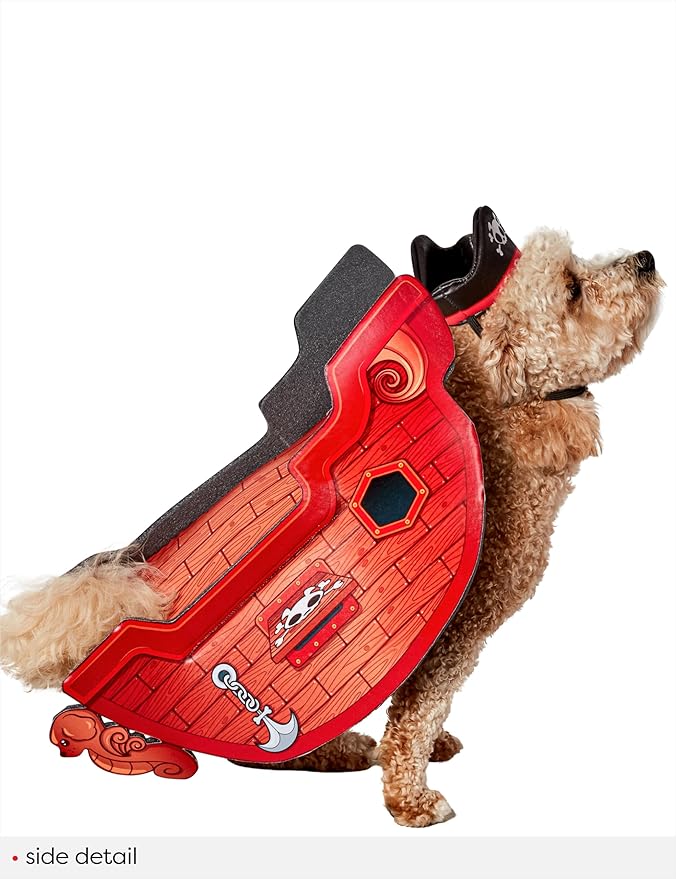 Rubies Pirate Ship Pet Costume for Dogs or Cats, S/M