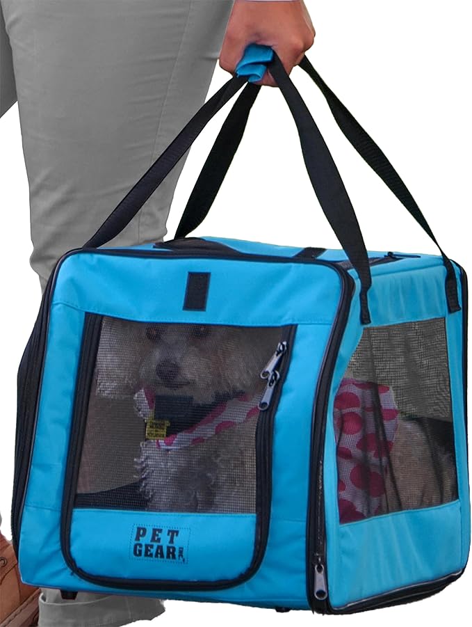 Pet Gear Carrier and Car Seat for Small Dogs & Cats, Sapphire