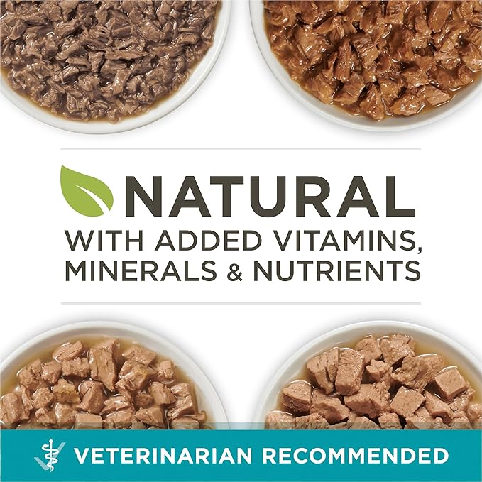 Purina ONE Natural,High Protein Cat Food Variety Pack,Chicken,Tuna,Salmon and Trout Recipes - 3 oz. Cans,(Pack of 48)