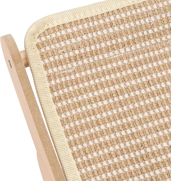Cat Hammock Chair Scratch Cat Scratching Hammock Wooden Cat Rest Lounge Bed Portable Beach Chair Cat Hammock Furniture Protector Cat Scratcher Bed for Home (Large)