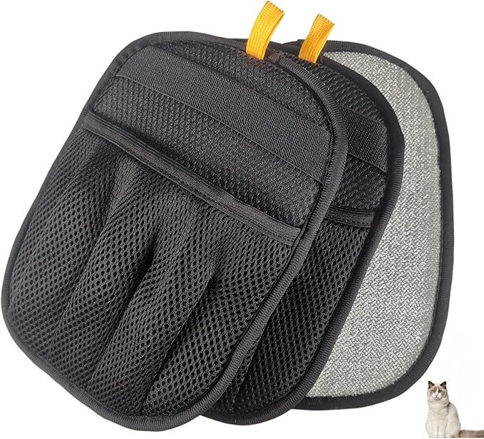 Pet Hair Removal Glove for Cats & Dogs, Five-Finger Electrostatic Pet Hair Glove, Reusable Magic Brush Pet Hair Remover Tool for Laundry, Couch, Carpet, Car Seat