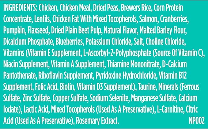 Nutrish Indoor Complete Dry Cat Food, Chicken, Lentils & Salmon Recipe (Rachael Ray), 3 lb. Bag