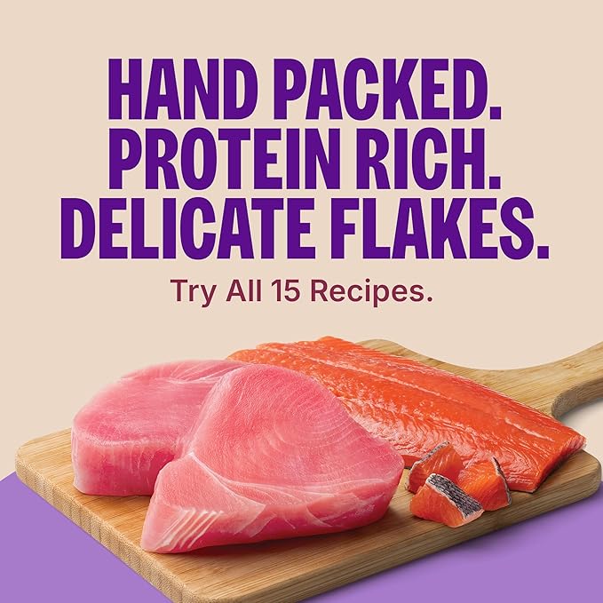 Wellness CORE Signature Selects Flaked Kitten Canned Wet Cat Food, Natural, Protein Rich, Grain Free, Skipjack Tuna and Wild Salmon Entrée Recipe, 2.8 oz, Pack of 12 Cans