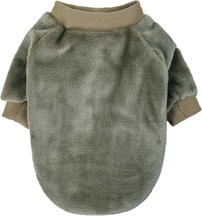 Dog Sweater | 3-Pack Clothes Jackets XXS - XXL for Small Dog Breed (Male & Girl), Super Soft Winter Coats Sweaters for Dogs and Cats, Pet Apparel Outfits (Brown,Khaki,Olive, X-Large)