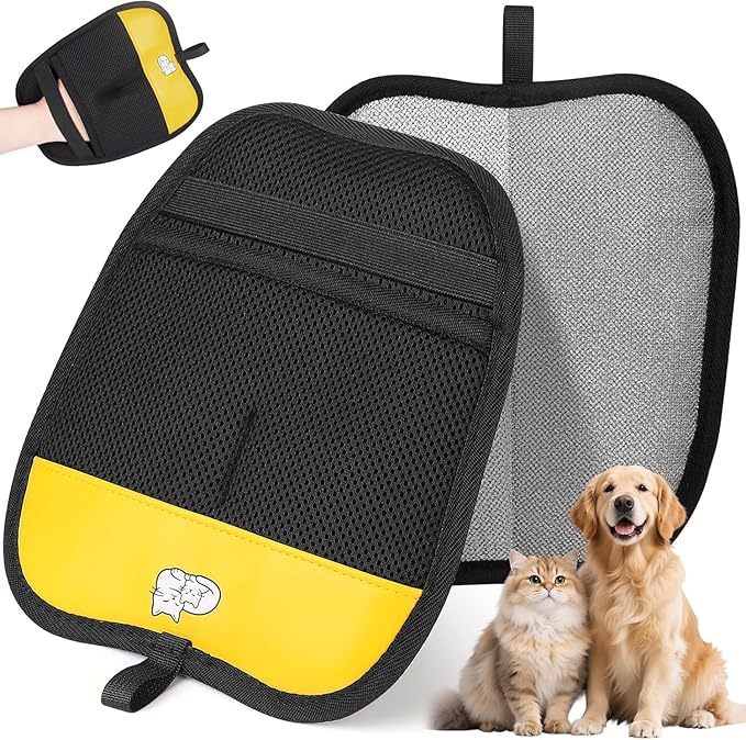 Pet Hair Removal Glove for Dogs & Cats, Newly Upgraded Reusable Electrostatic Pet Hair Remover Glove, Pet Hair Remover Mitt Tool for Couch, Furniture, Bed, Clothing, Carpet, Car Seat