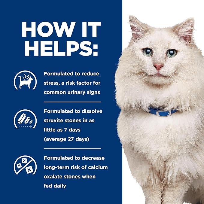 Hill's Prescription Diet c/d Multicare Stress Urinary Care Wet Cat Food, Tuna, 5.5 oz. Cans, 24-Pack