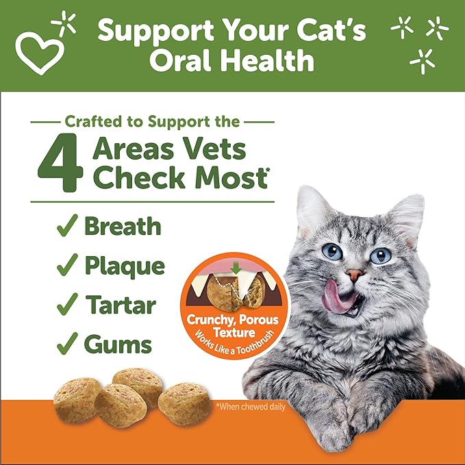 Wellness WHIMZEES Cat Dental Treats, Freshens Breath, Chicken Flavor, 2 oz Bag