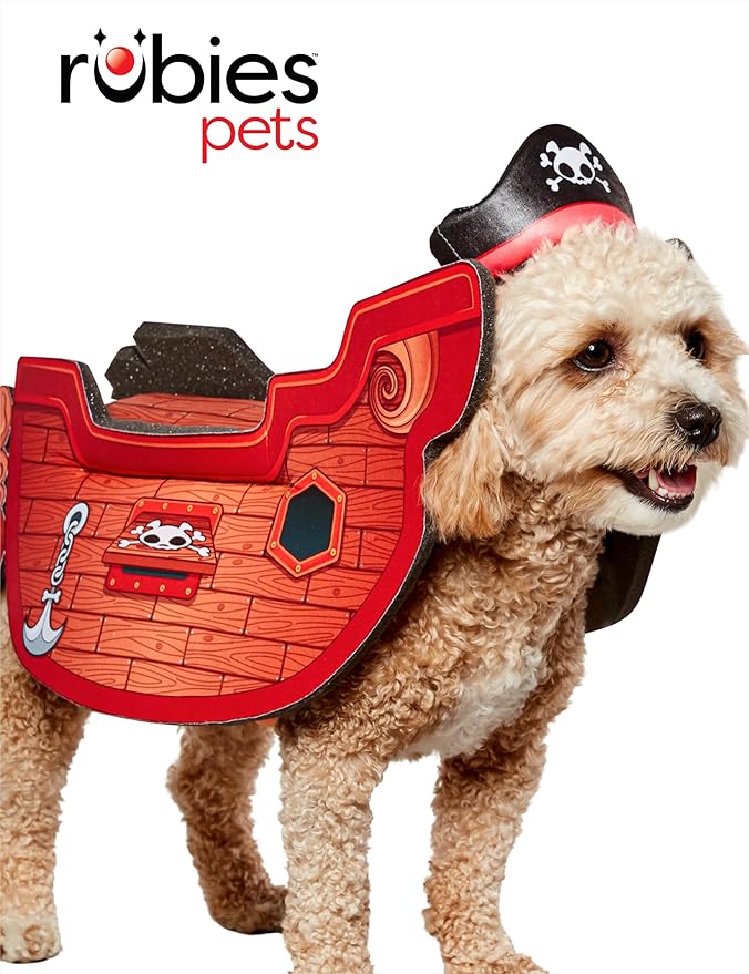 Rubies Pirate Ship Pet Costume for Dogs or Cats, S/M
