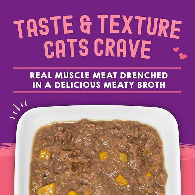 Stella & Chewy's Carnivore Cravings Wet Cat Food - Premium Pouches - Grain Free, High Protein Tuna & Pumpkin - Perfect for Picky Eaters - Complete Meal or Topper (2.8 oz, 12 Pack)