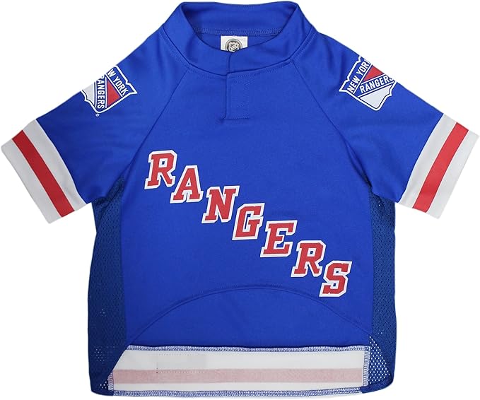 Pets First NHL New York Rangers Jersey for Dogs & Cats, Small. - Let Your Pet Be A Real NHL Fan! (Pack of 2)