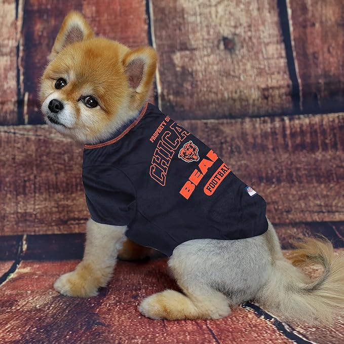 NFL Chicago Cubs Dog T-Shirt for Pets, Size X-Small. Officially Licensed Pet Shirt with Team Logo, Soft Stretchable Comfort Fit Apparel for Dogs & Cats