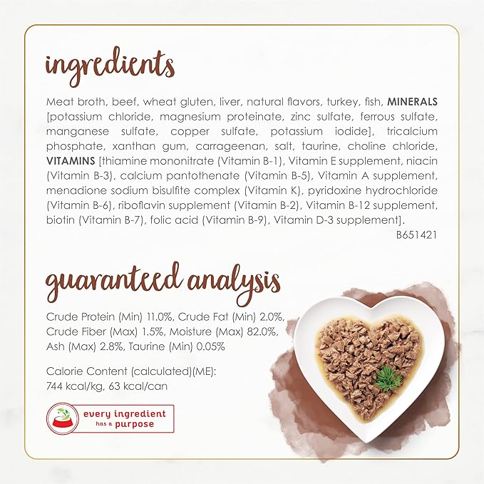 Fancy Feast Purina Wet Cat Food Natural Gourmet Naturals Beef Recipe in Wet Cat Food Gravy - 3 oz. Cans,(Pack of 24)