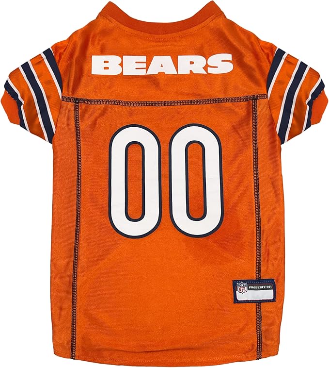 NFL Chicago Bears Color Rush Dog Jersey, Size: X-Small - Cool and Sporty Shirt, Best Football Costume for Dogs & Cats - Licensed