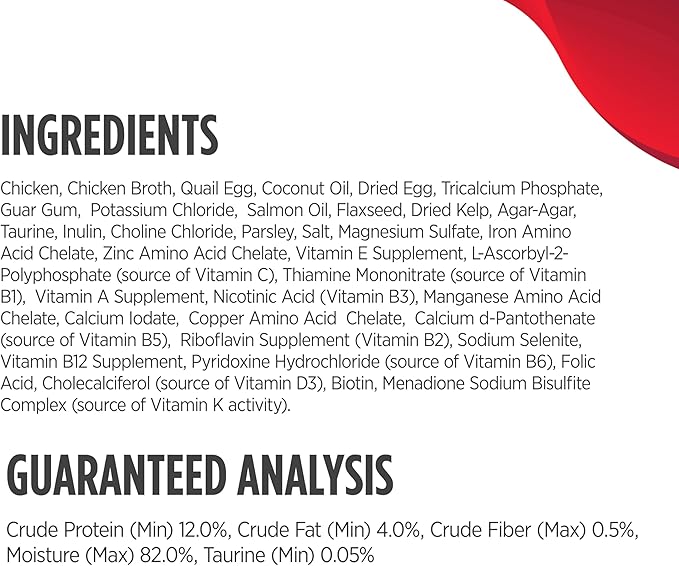 Nulo Canned Cat Food - Minced Chicken & Quail Egg Recipe, High Protein Grain-Free Wet Cat Food for Kittens, Adults & Seniors, Skin and Coat Support for Indoor & Outdoor Pets, 2.8oz Cans (12 Pack)