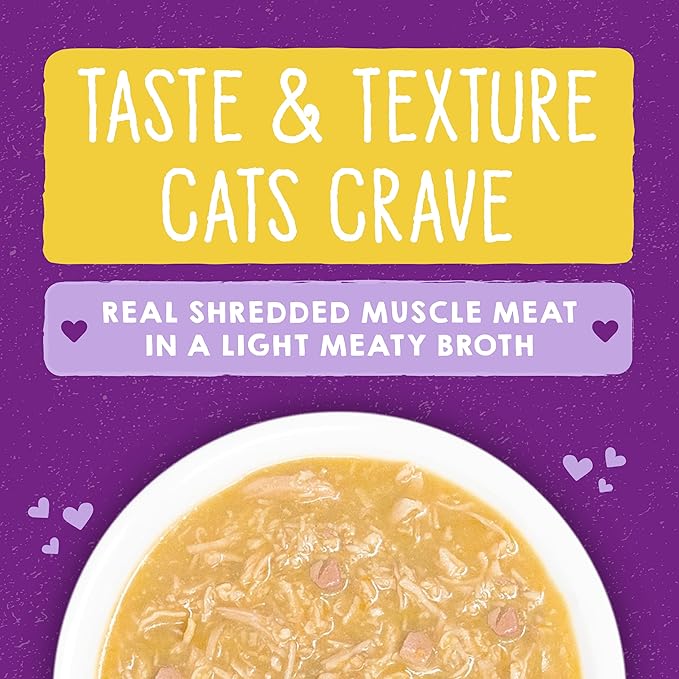 Stella & Chewy's Carnivore Cravings Savory Shreds - Wet Cat Food - High-Moisture Formula with Premium Cage-Free Chicken & Chicken Liver - Perfect for Picky Eaters - 2.8 oz, 12 Count