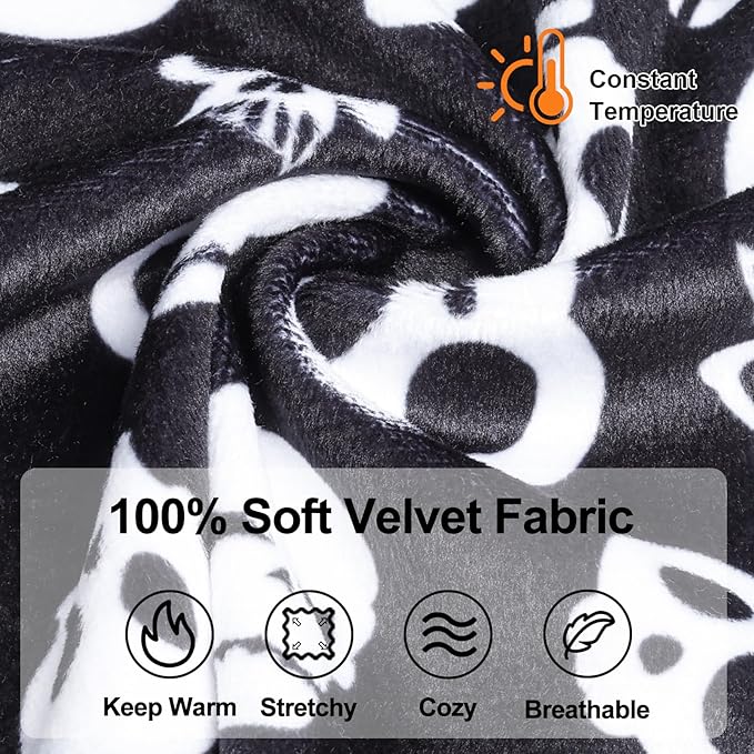 CuteBone Two-Leg Velvet Pet Pajamas Girl Dog Clothes - Soft, Cozy, and Stretchy Boy Pjs for Small, Medium Dogs and Cats Winter Sleepwear Apparel LTP04XL