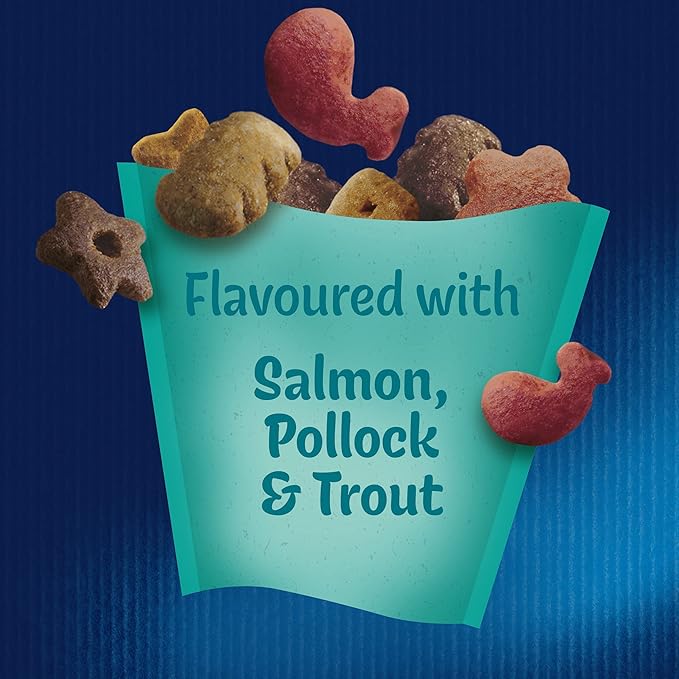 Felix Goody Bag Picnic Mix Adult Cat Treats Seaside Mix, Pack of 8 x 60 g