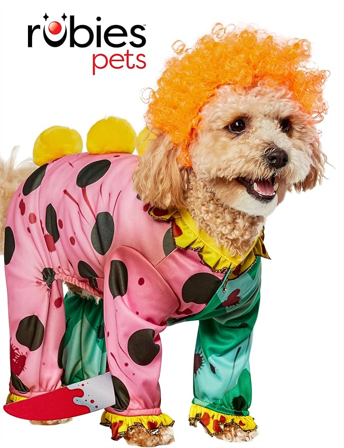 Rubies Clown Pet Costume for Dogs or Cats, XL